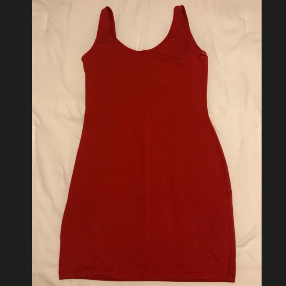 Rust Red Mini Dress